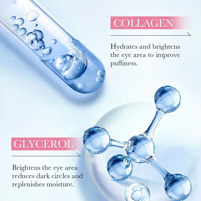 60Pcs Sakura Collagen Multi-Effect Nourishing Eye Mask, Which Can Effectively Moisturize, Tighten, and Brighten the Light Beige Areas Around the Eyes, Creating a Light Beige Barrier to Make the Light Beige Area More Bright an