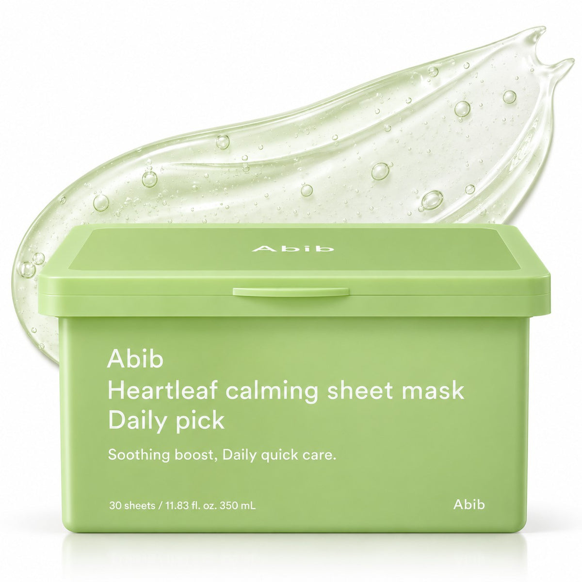 Maschere viso Abib Heartleaf Calming Sheet Mask Daily Pick 30 pezzi