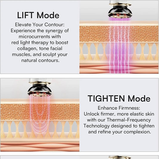 3-in-1 Red Light Therapy Skincare Massager