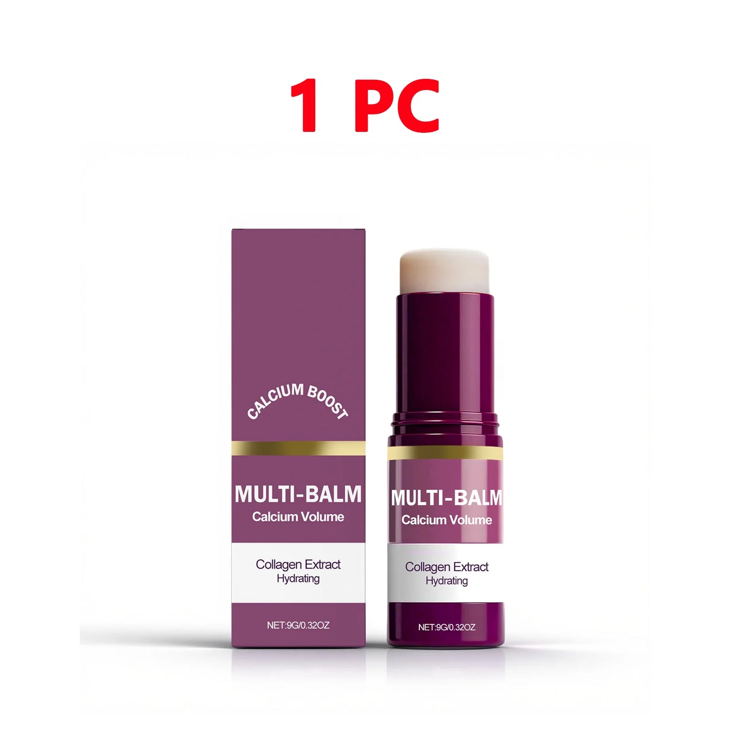 Korean Calcium Volume Multi Balm Stick - Hydrating & Firming Stick  Anti-Wrinkle Care Collagen Infused Pre-Makeup Moisturizer