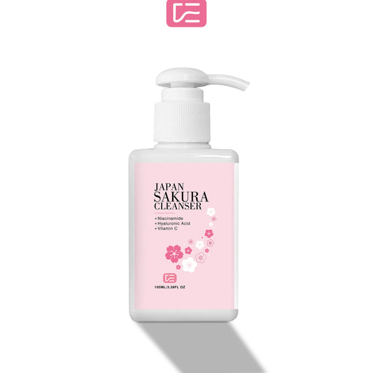 JAPAN SAKURA CLEANSER - Deep Pore Cleansing Cherry Blossom Cleanser for All Skin Types, Daily Morning & Night Skincare Routine