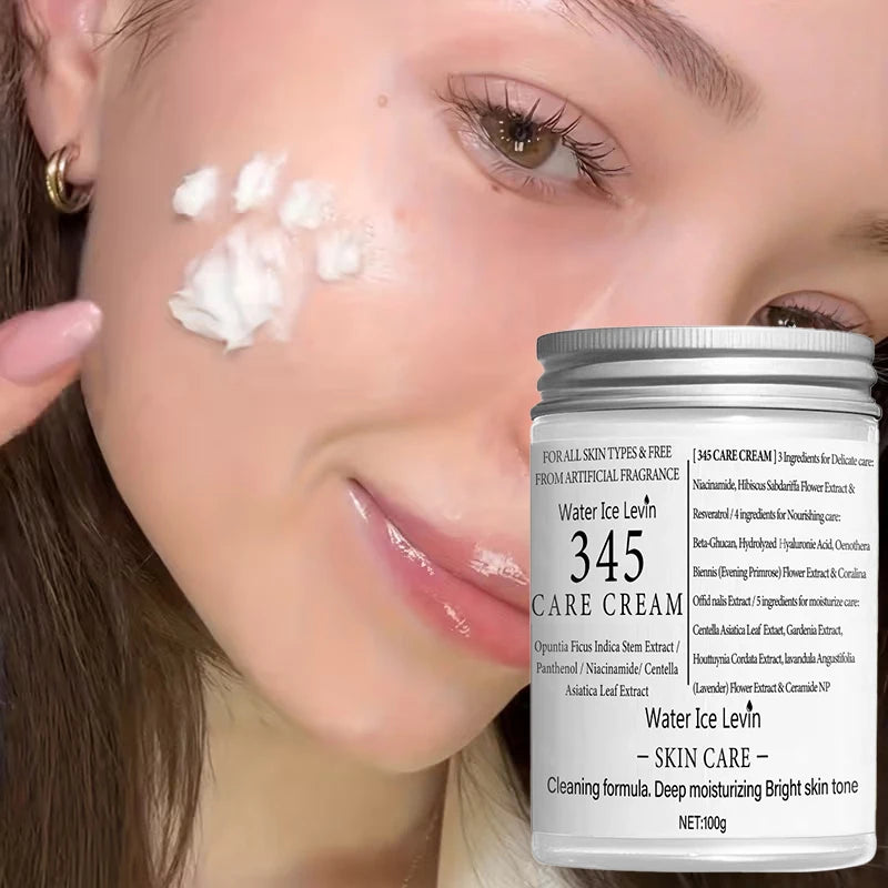 Brand 345 Face Cream Korean Skincare Skin-softening Moisturize FaceCream Gentle Repairing Suitable For Sensitive Skin Face Cream