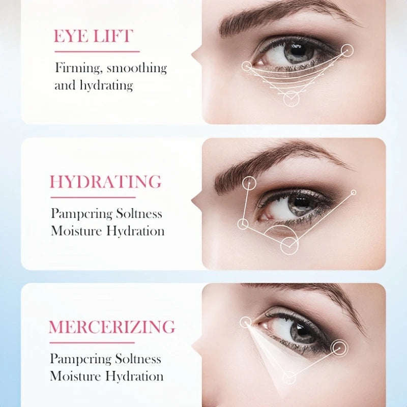 60Pcs Sakura Collagen Multi-Effect Nourishing Eye Mask, Which Can Effectively Moisturize, Tighten, and Brighten the Light Beige Areas Around the Eyes, Creating a Light Beige Barrier to Make the Light Beige Area More Bright an