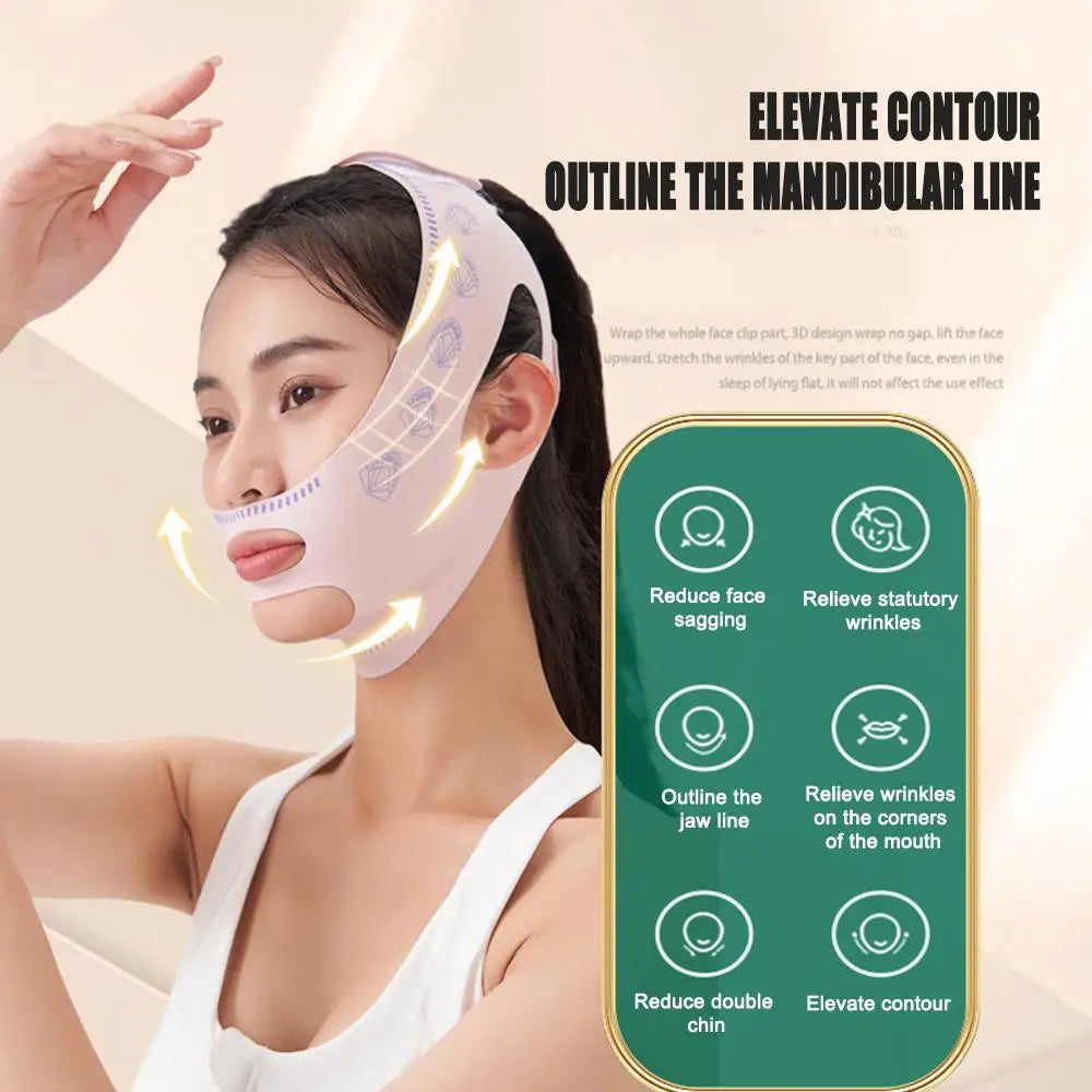 Fascia viso V-Shape per mento e guance rosa, foto 2
