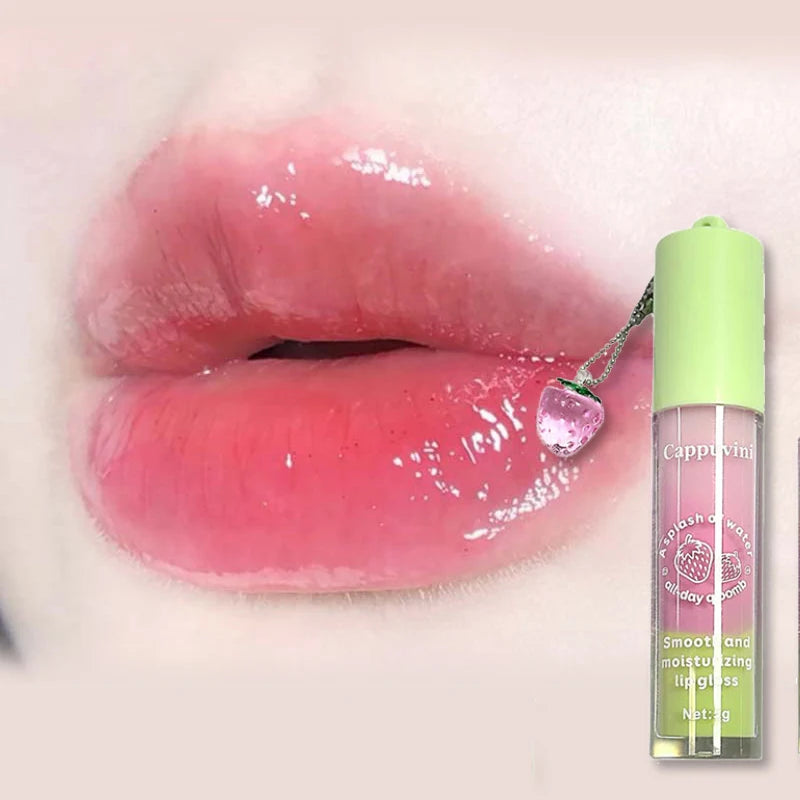 Cappuvini Lip Balm Water Light Moisturizing Hydrating Anti-Wrinkle Lip Care Korean Style Plump Lips Low Price Mirror Type Unisex Winter Essential