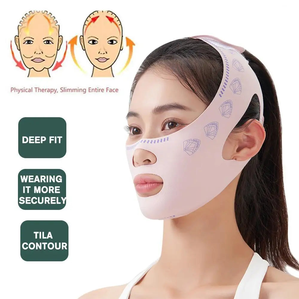 Fascia viso V-Shape per mento e guance rosa, foto 1