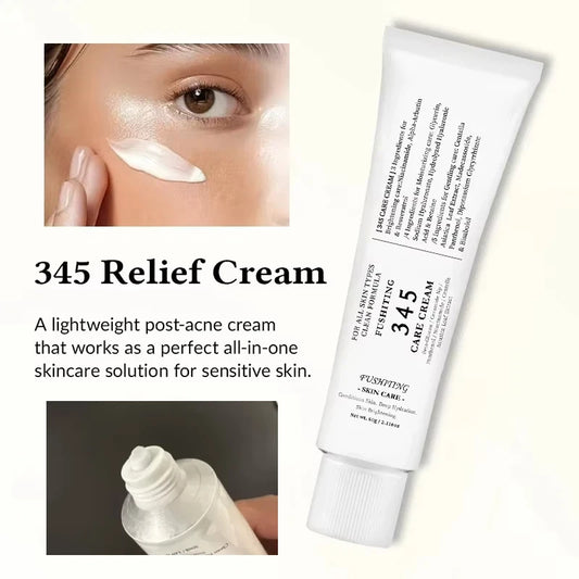 Brand 345 Face Cream Korean Skincare Skin-softening Moisturize FaceCream Gentle Repairing Suitable For Sensitive Skin Face Cream