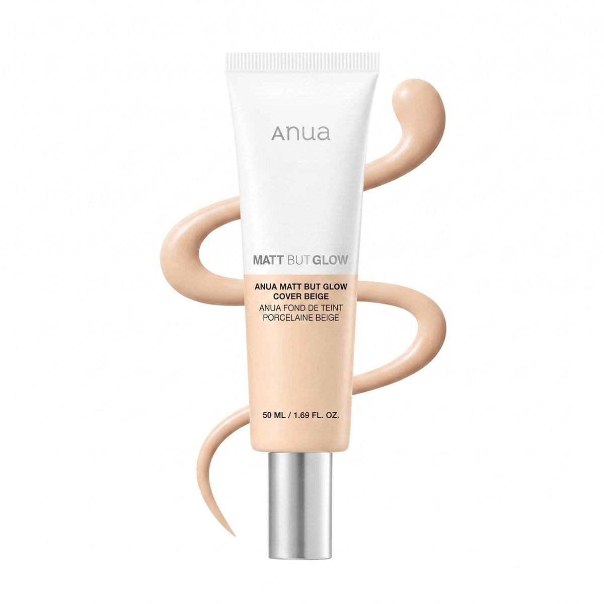 Crema colorata uniformante Anua Matte But Glow Cover Beige 50 ml