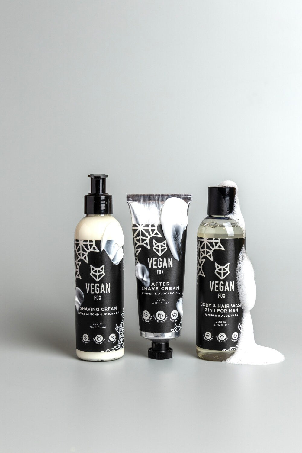 Vegan Fox set uomo per corpo, capelli e rasatura, foto 1
