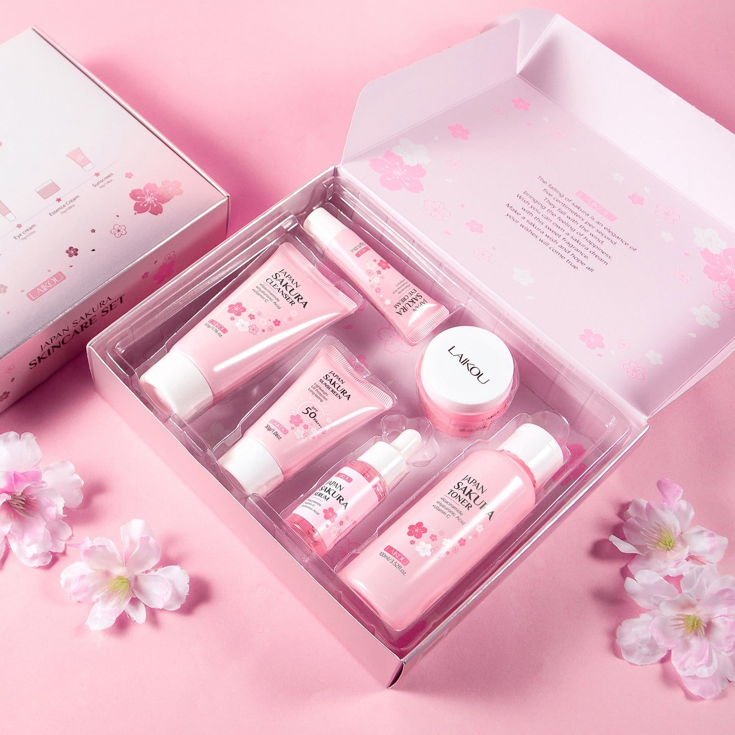 LAIKOU Cherry Blossom Skincare Set
