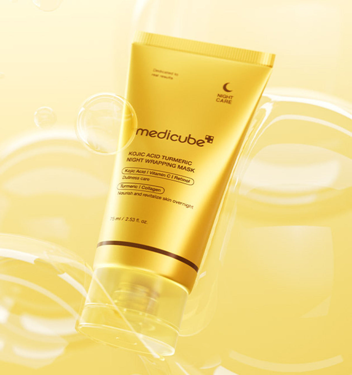 medicube maschera notte acido kojico e curcuma 75 ml, foto 1
