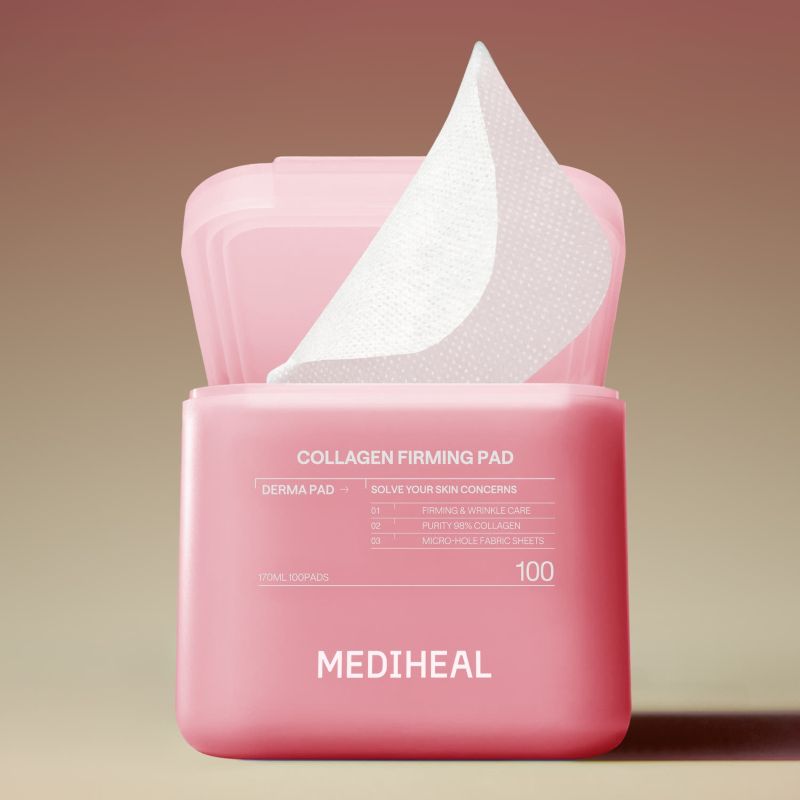 MEDIHEAL Collagen Firming Pad, pad viso rassodanti 100 pz, foto 3
